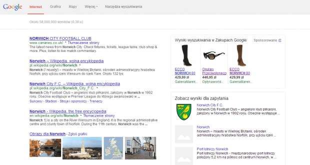 Porównanie cen produktów w Google Zakupy