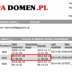 Usunięta domena